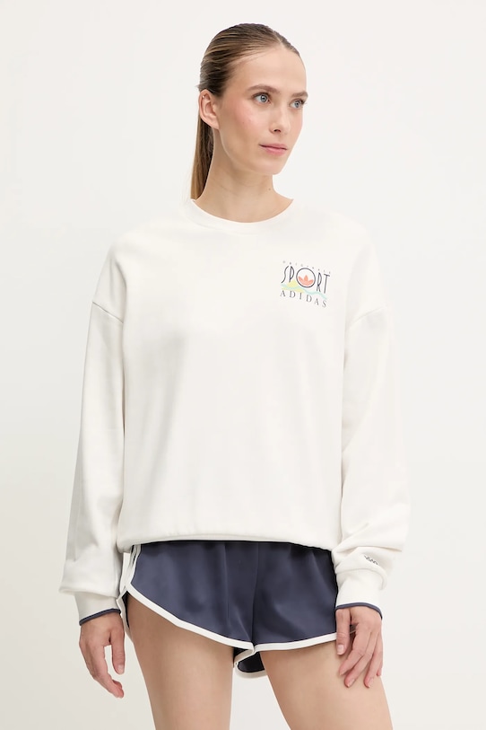 

Хлопковая толстовка Graphic Sweat Adidas Originals, белый
