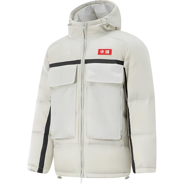 

LINING Серебряная пуховая куртка мужская, Silver