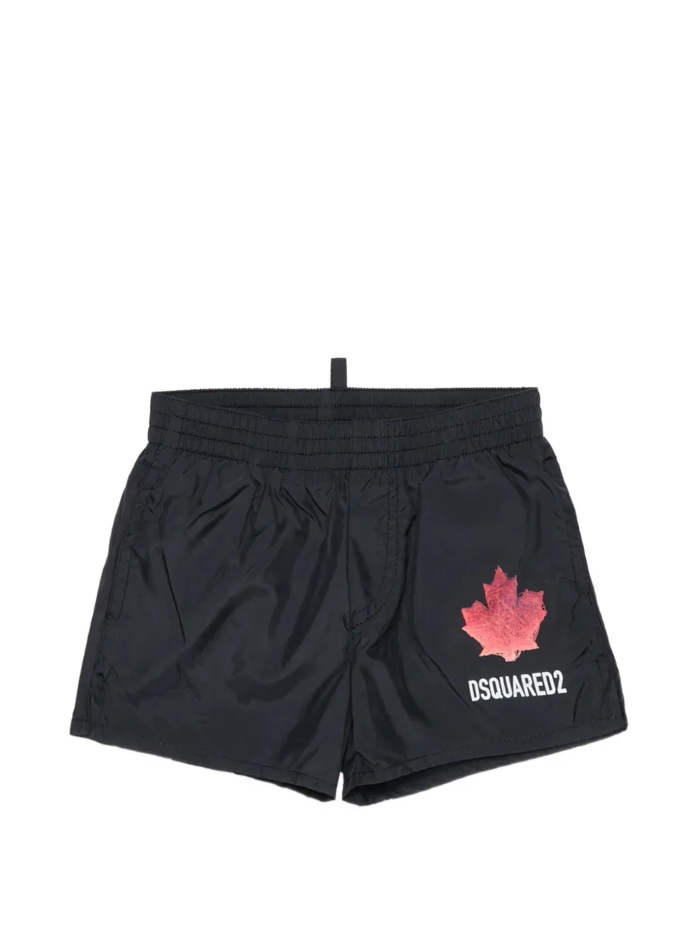 Плавки с принтом в виде листьев Dsquared2 Kids, черный