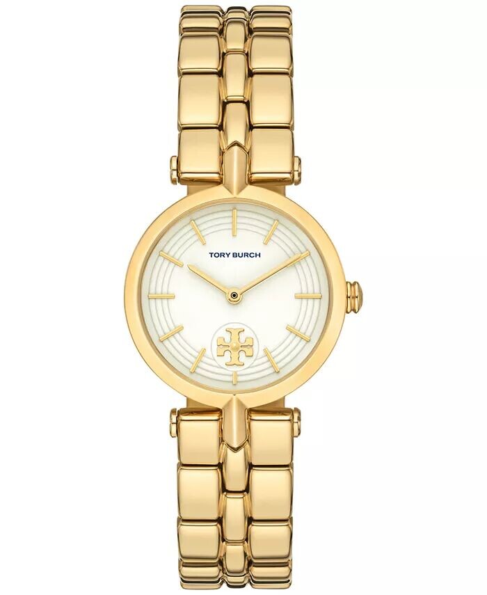 

Женские часы Kira с золотистым браслетом из нержавеющей стали, 30 мм Tory Burch