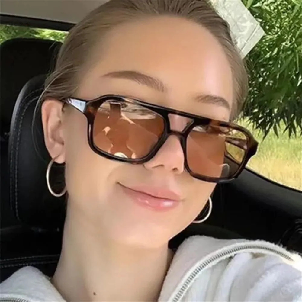 

Женские солнцезащитные очки с двойной перемычкой, защитой от УФ-излучения UV400, в ярких цветах, для занятий спортом на открытом воздухе, бега и езды Generic, 08