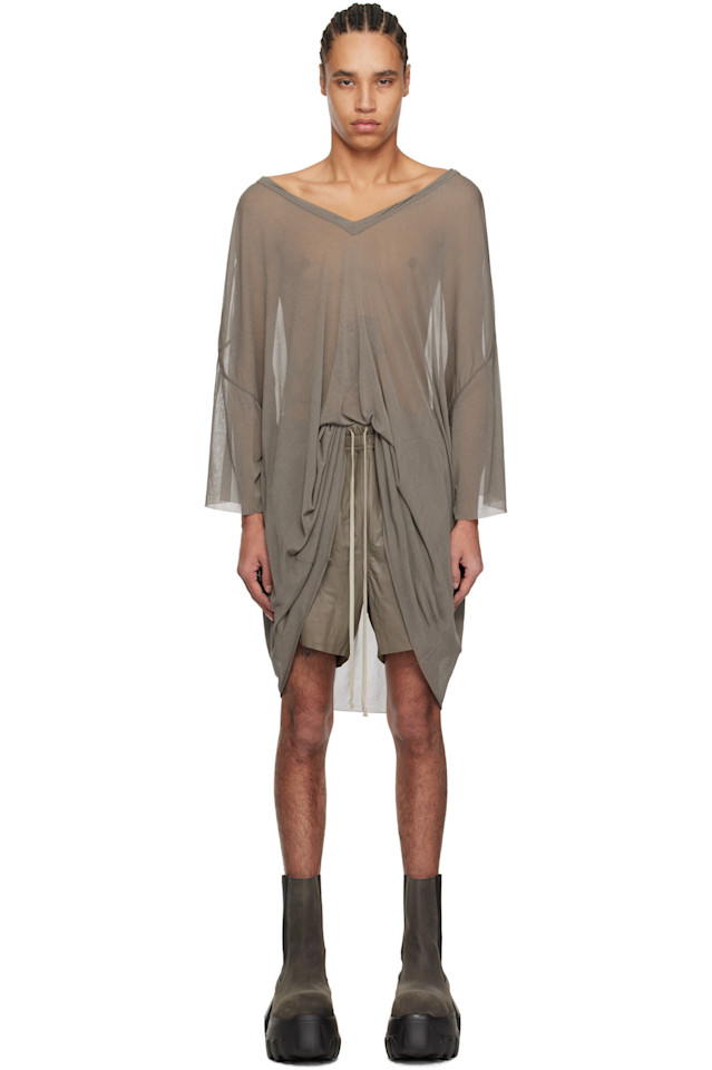 

Футболка Hollywood v Tommy Rick Owens, цвет dust