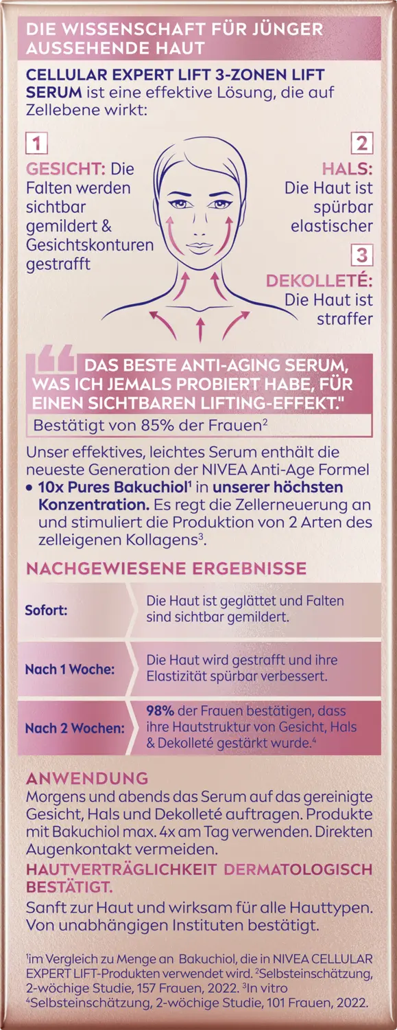 Сыворотка Nivea — Для лица Expert Lift Cellular -Zonen Lift Serum, 2022 г — фото 2