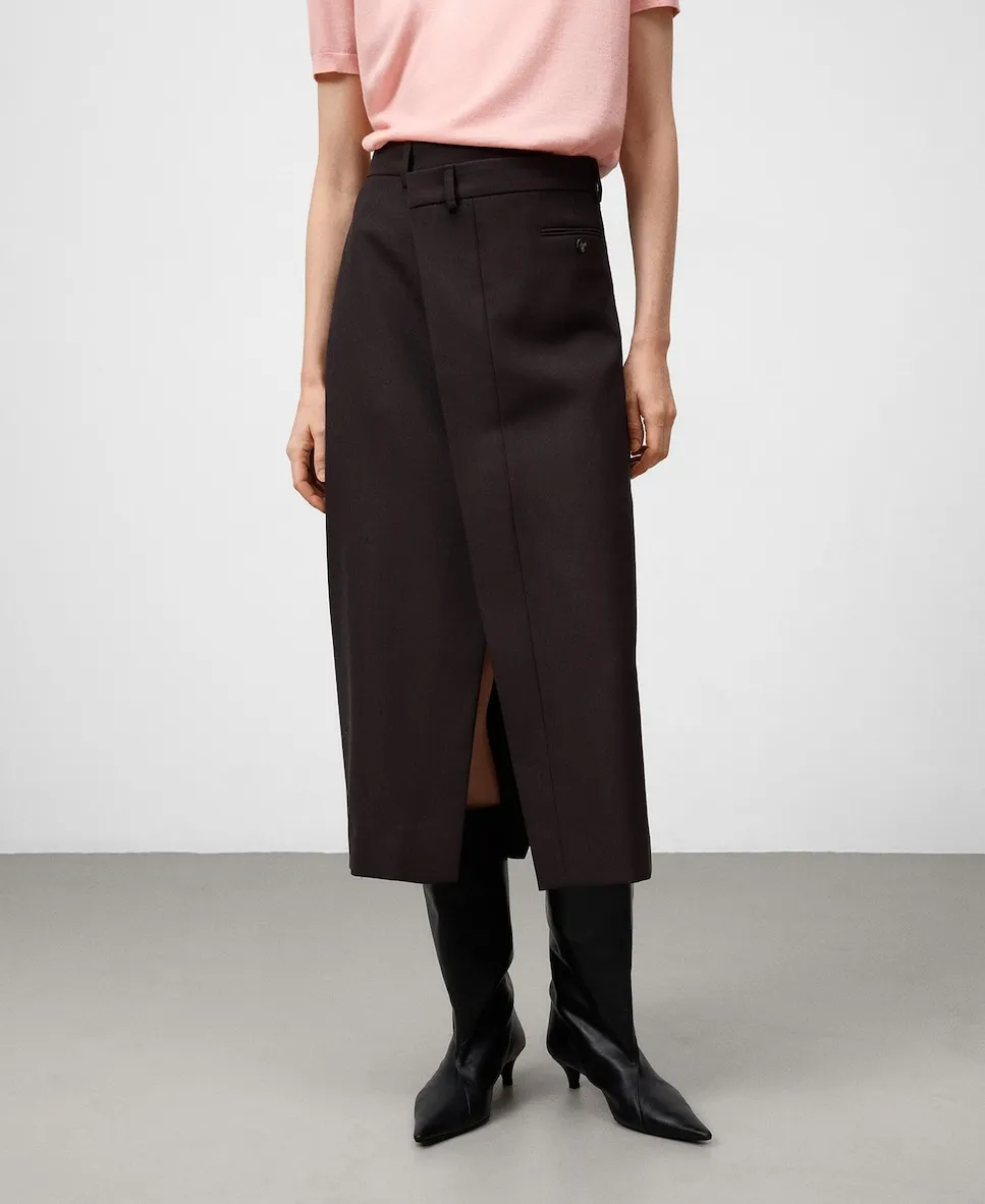 

Асимметричная юбка-пиджак Adolfo Dominguez, коричневый