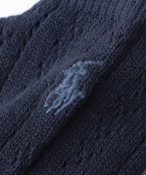 Носки женские с логотипом Polo Ralph Lauren, хлопковые, синие — фото 2