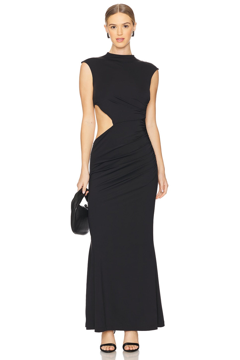 

Длинное платье Emery Bardot, black