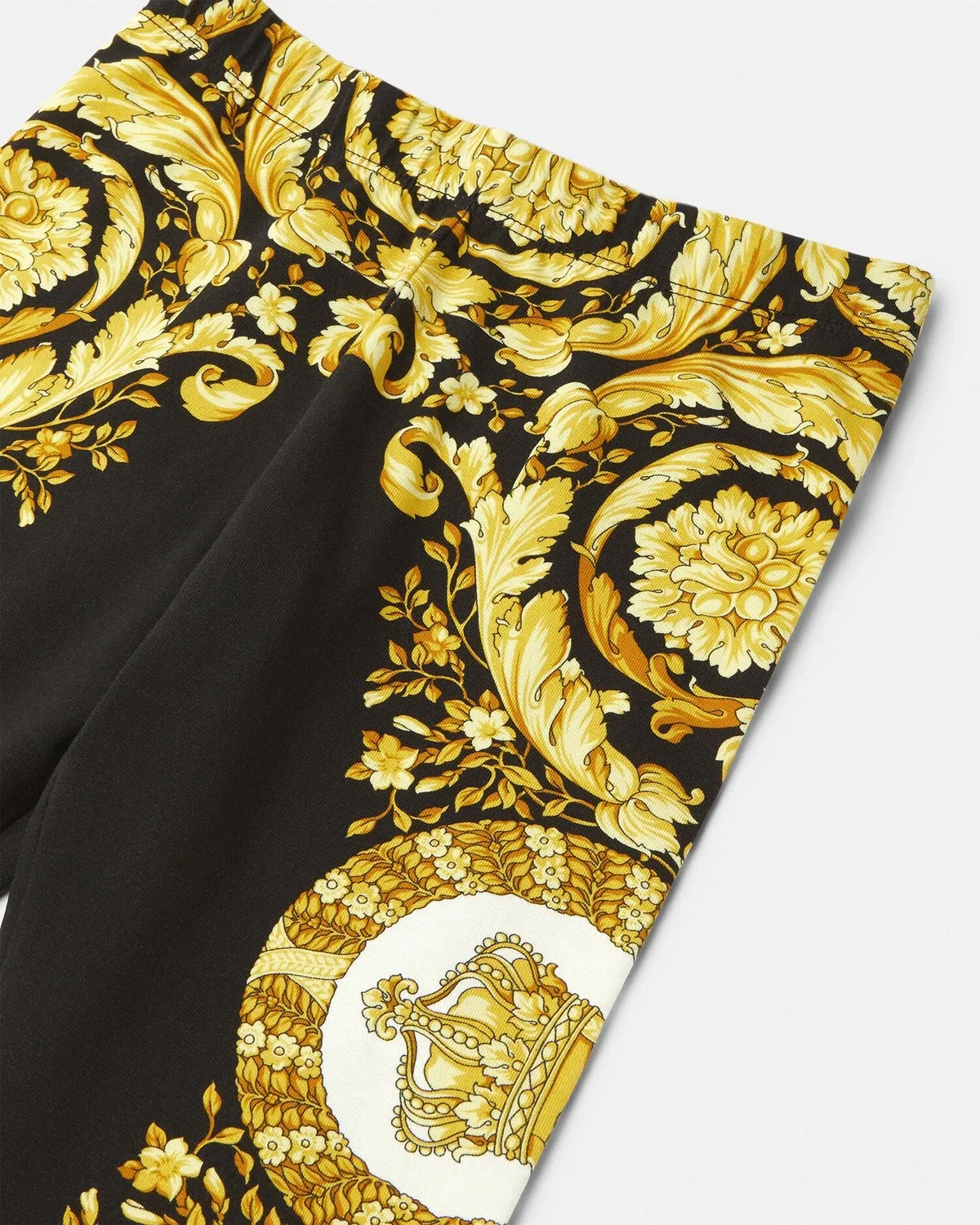 Детские леггинсы Barocco Foulard VERSACE, черный — фото 4