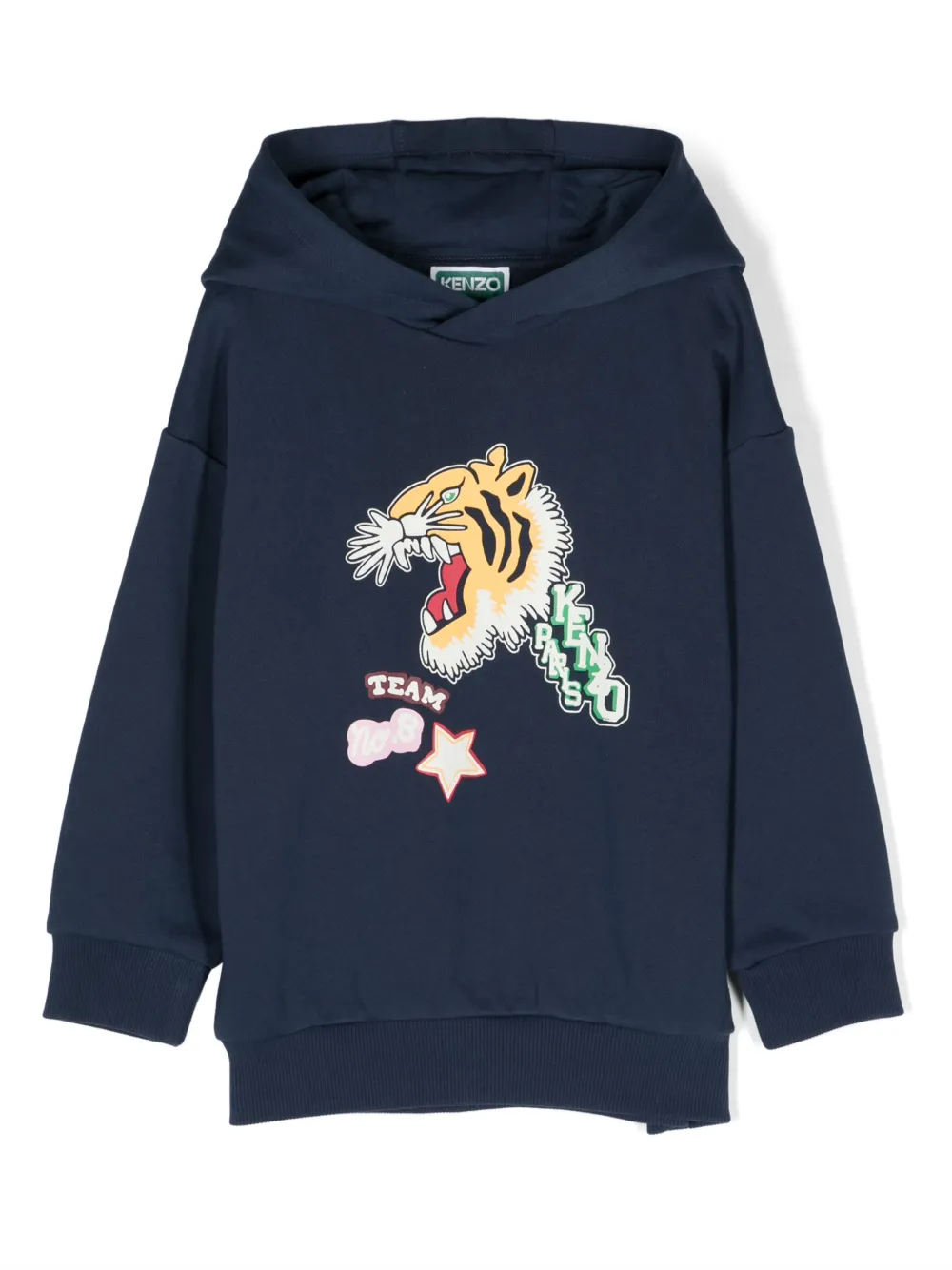 

Худи с принтом Kenzo Kids, синий