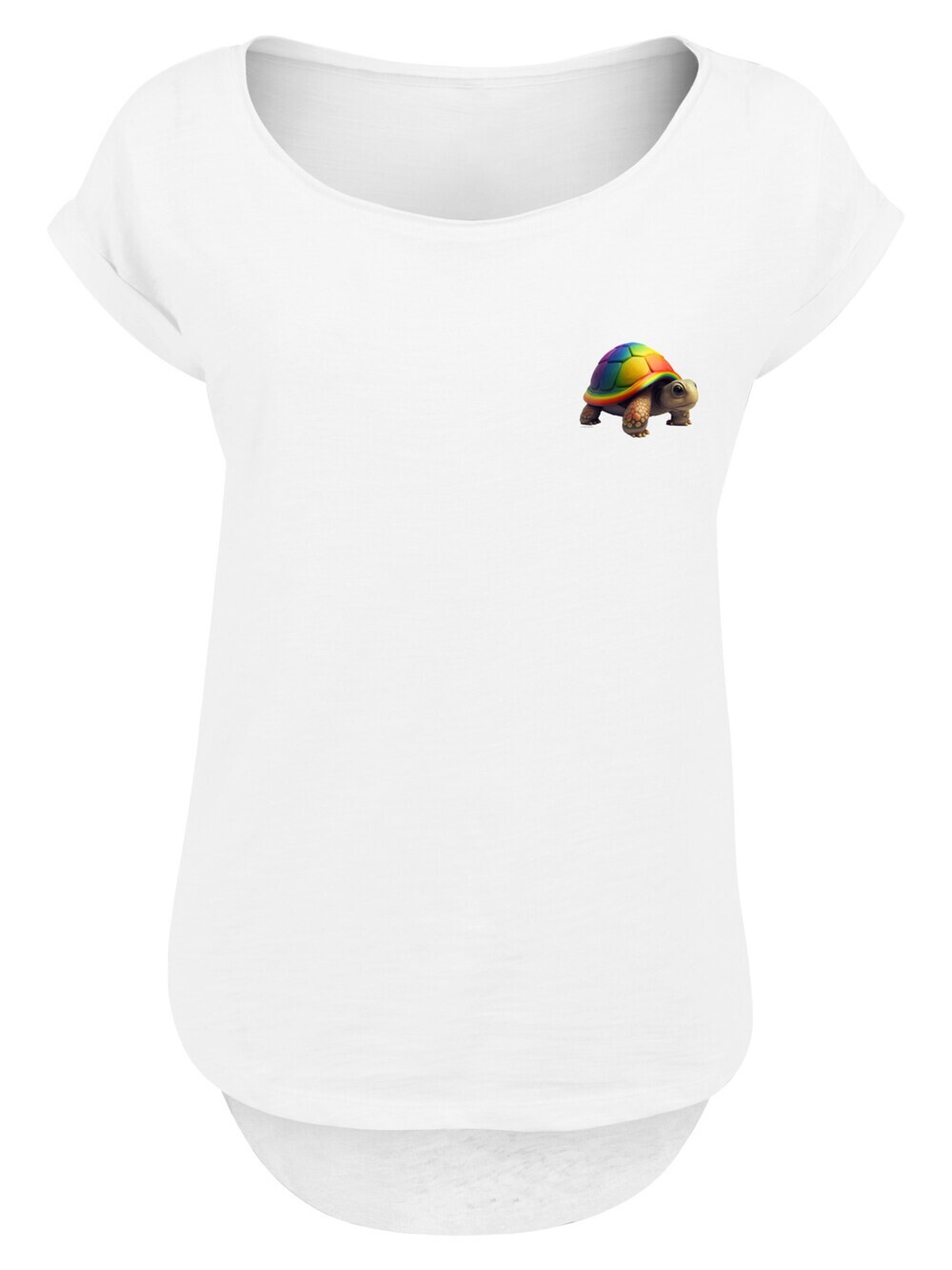 

Рубашка F4NT4STIC Rainbow Turtle, белый