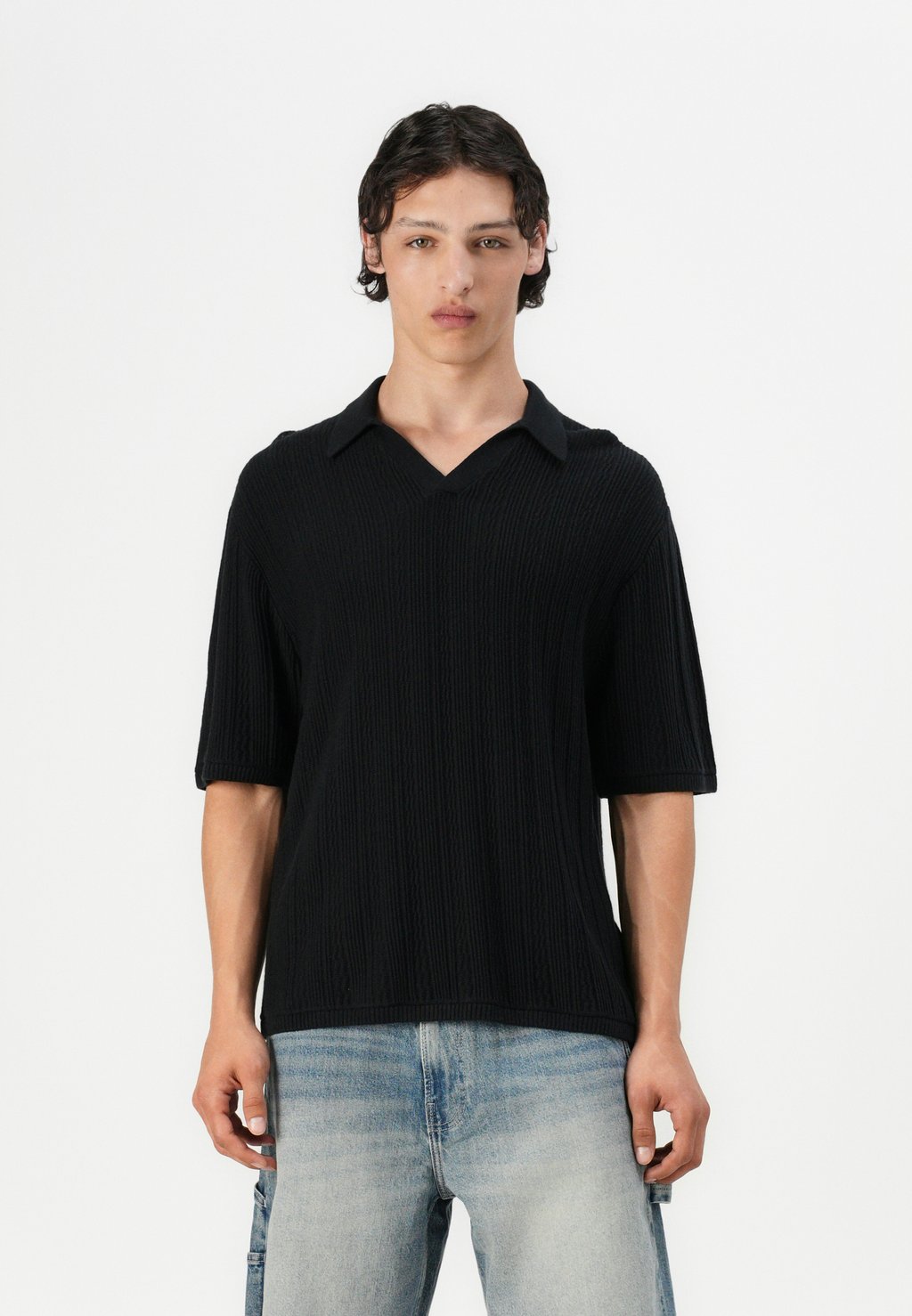 

Рубашка поло SHOP Hollister Co., черный