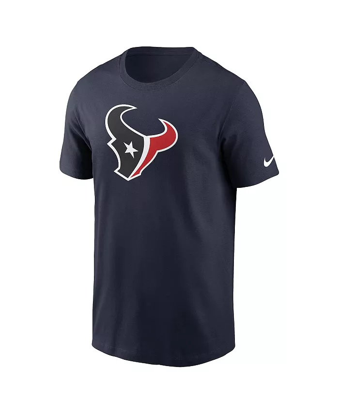 Мужская синяя футболка Houston Texans Rewind Logo Essential Nike — фото 2