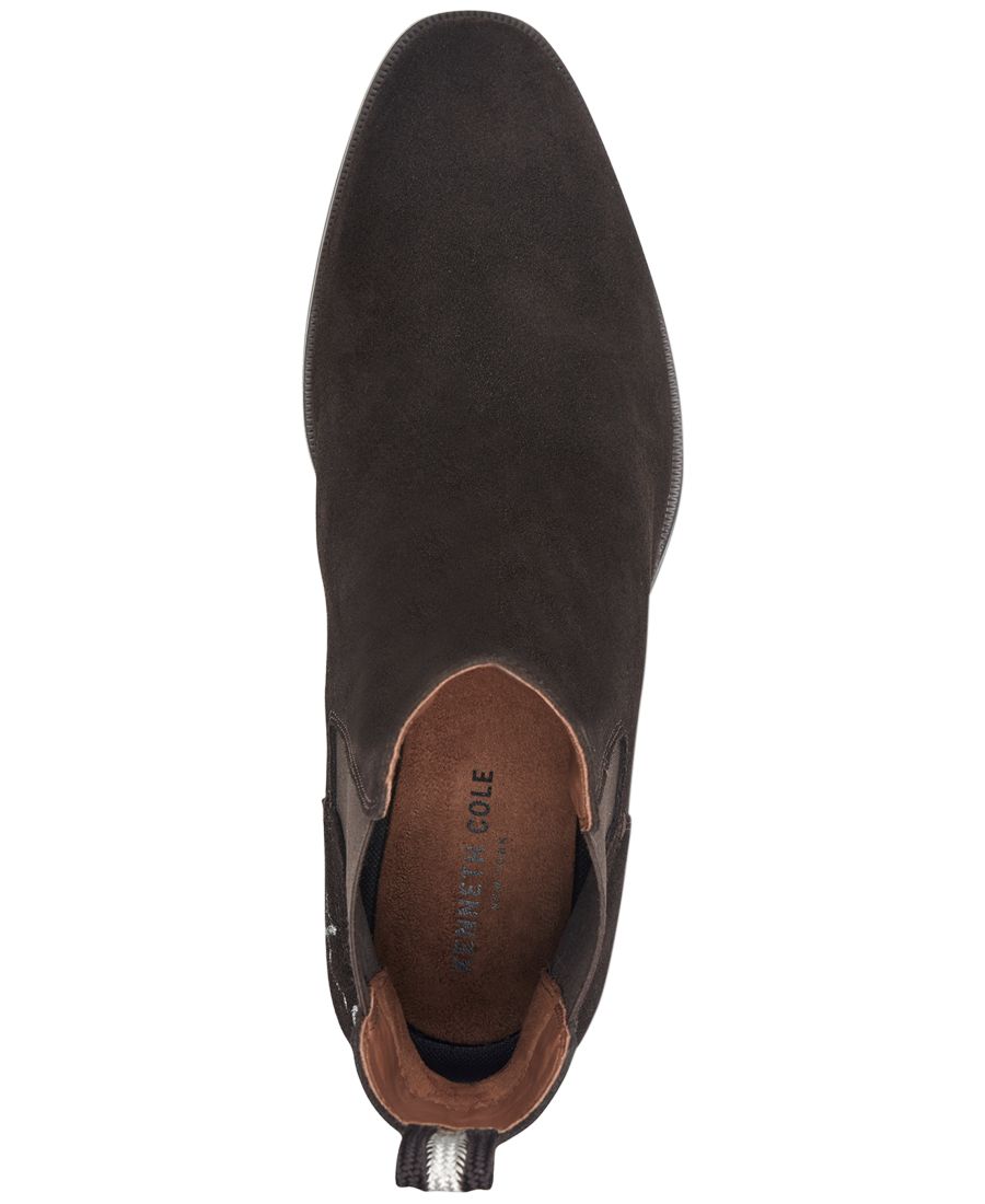 Мужские повседневные ботинки Raymond без шнурков Kenneth Cole New York, Light Brown Suede — фото 4