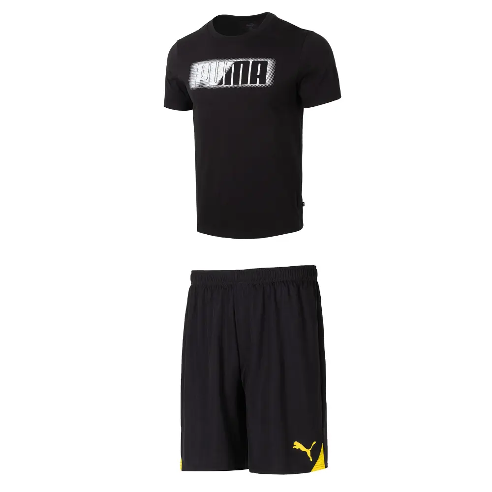 

Реплика Jr Повседневная спортивная одежда для мужчин Черный Puma, черный