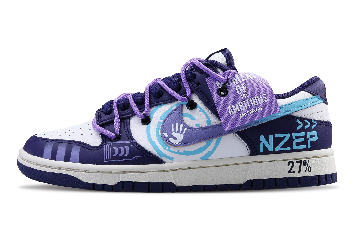 

Кроссовки Nike Dunk Skateboarding Shoes Men Low-top Purple, фиолетовый