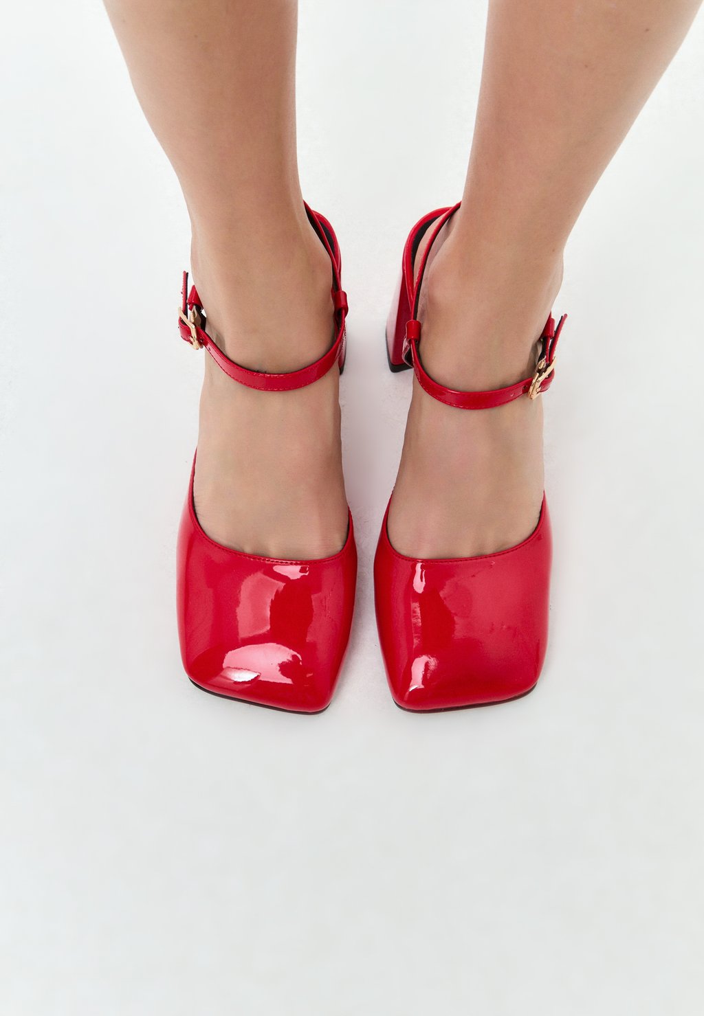 Классические туфли на каблуке High heels Cesare Gaspari, красный — фото 4