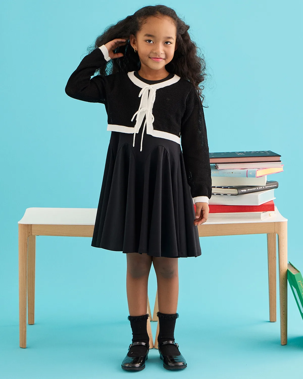 Детское платье-комплект Kate Spade New York Kids чёрное