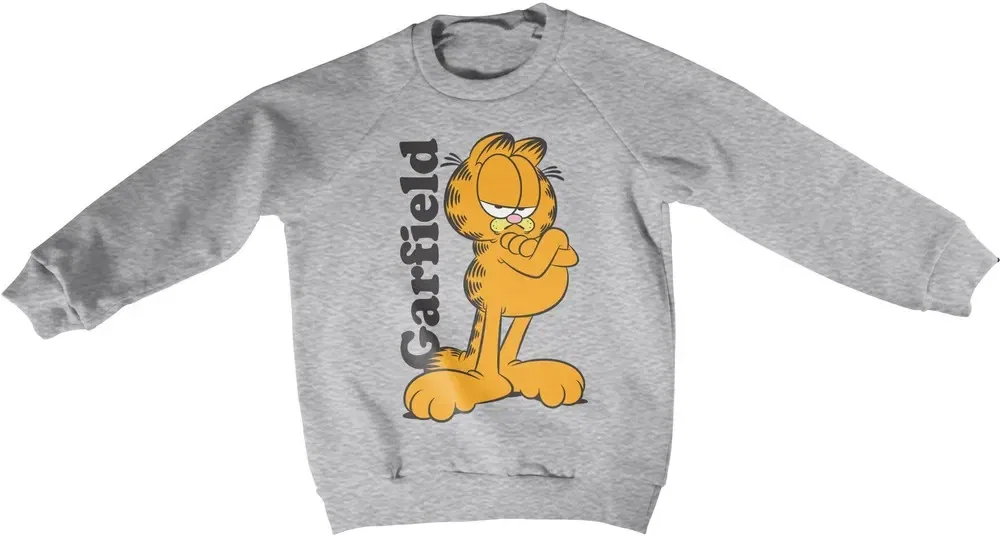 Свитшот детский хлопковый Garfield, серый