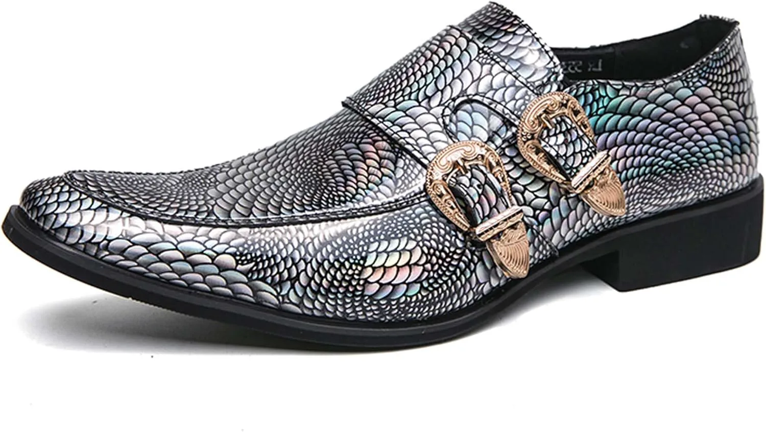 

Мужские кожаные туфли-лоферы без шнурков с острым носком, блестящим змеиным принтом и отделкой, в стиле челси. Мужские классические лоферы, подходящие для повседневной носки, вечеринок, ночных клубов, свиданий, официальных мероприятий и т.д Vtia...