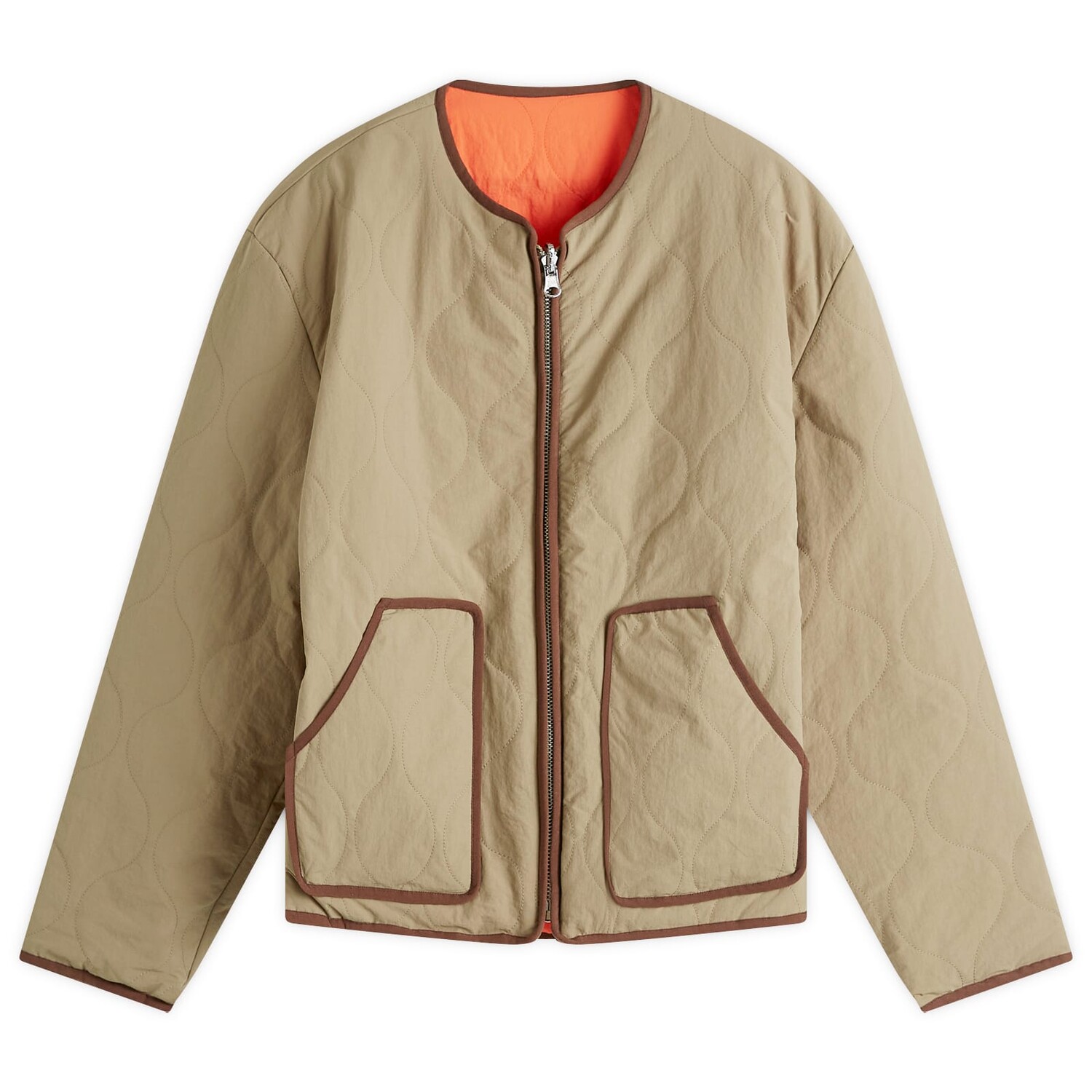 

Утепленный жилет Checks Downtown Reversible Liner, цвет Olive & Orange
