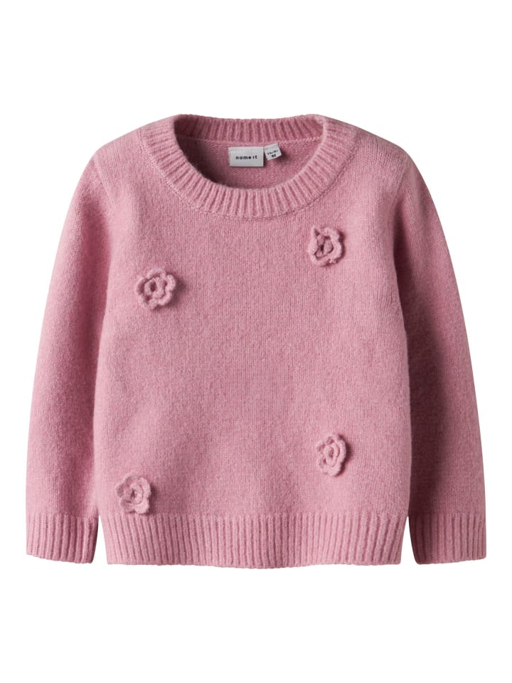 

Name it Вязаный свитер цвета «Сиреневый принт»