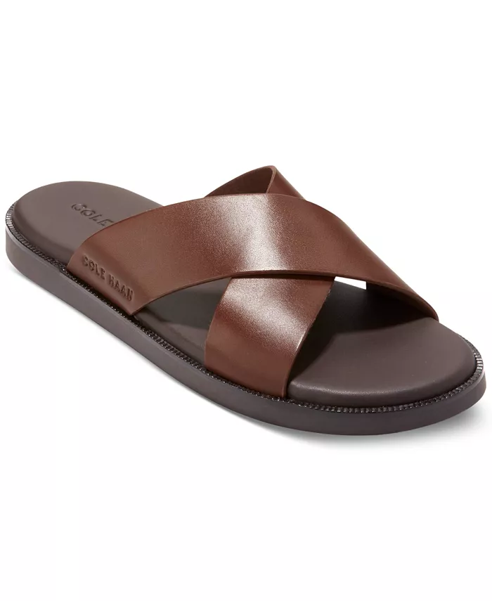 

Мужские сандалии-слипоны Nantucket Cross Strap Slide Cole Haan, коричневый