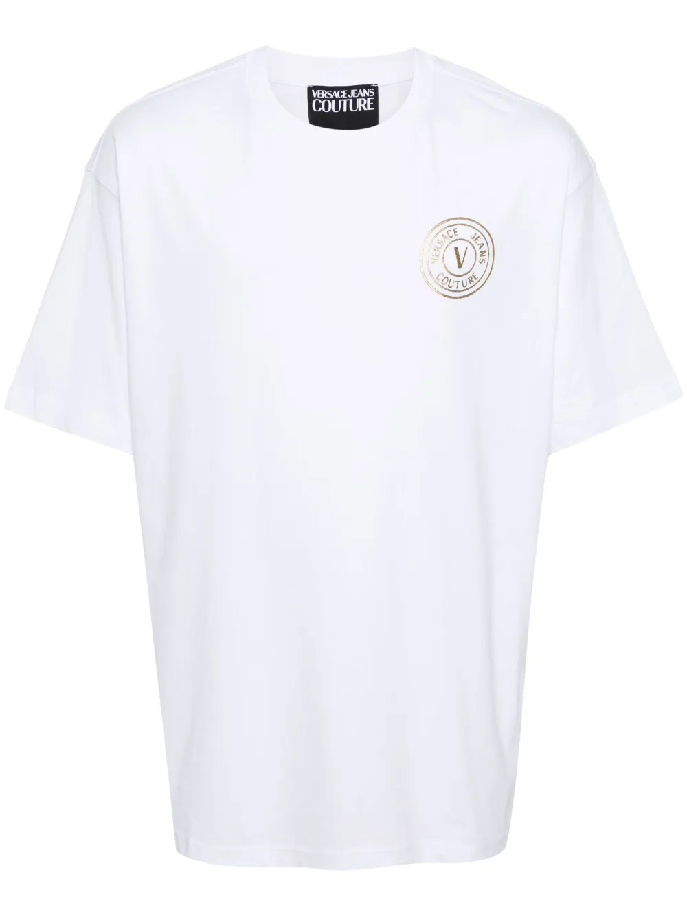 

Футболка с логотипом V-Emblem Versace Jeans Couture, белый