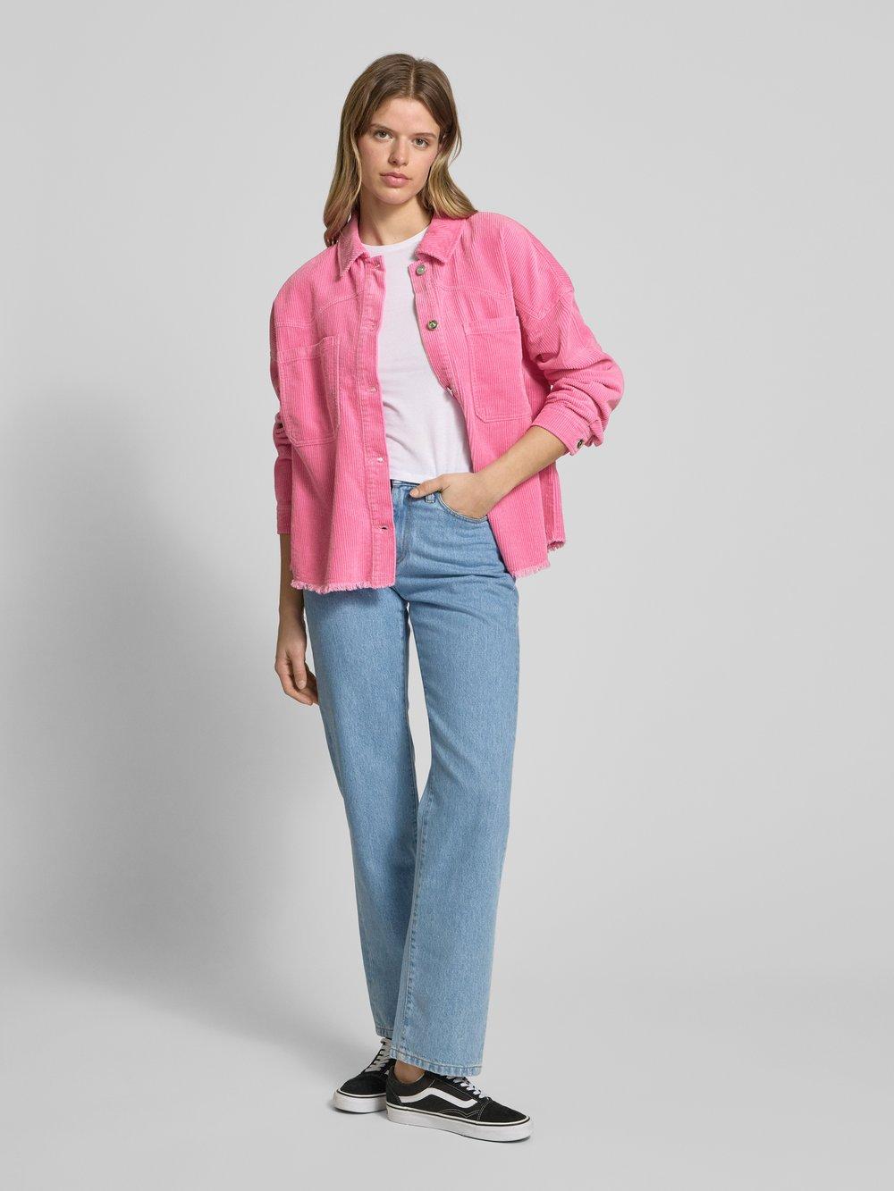 

Куртка-рубашка свободного кроя из чистого хлопка, модель 'LATY-BITTEN' Only, розовый
