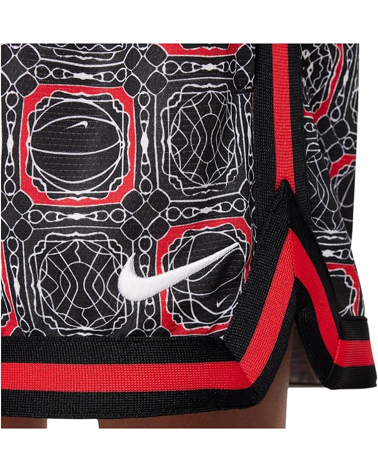 Шорты Nike Kids DNA Dri-FIT 5" Patterned Basketball Shorts, цвет University Red/White — фото 4