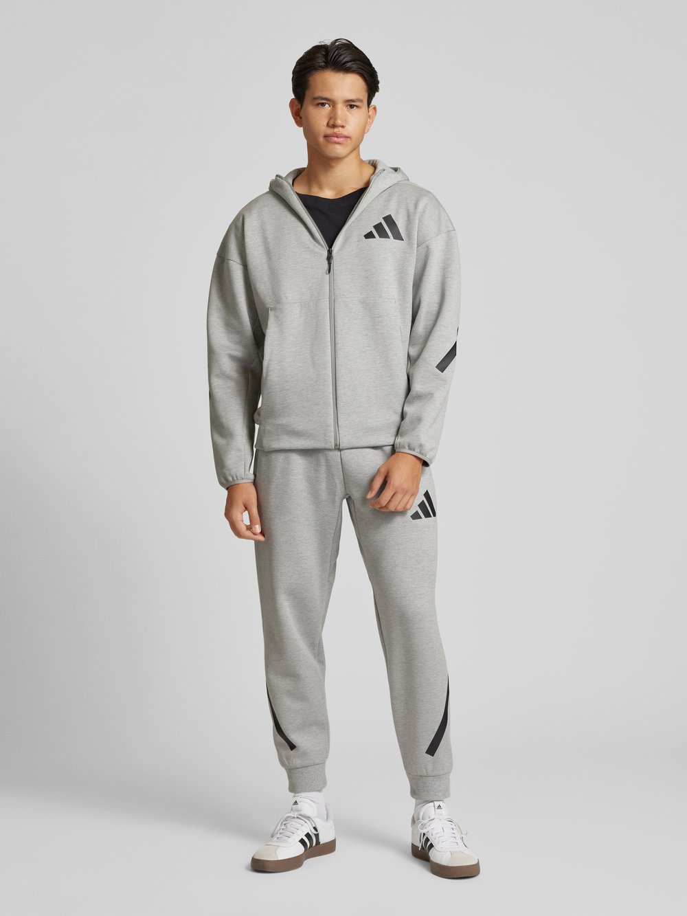 

Толстовка с логотипом ADIDAS SPORTSWEAR, светло-серый
