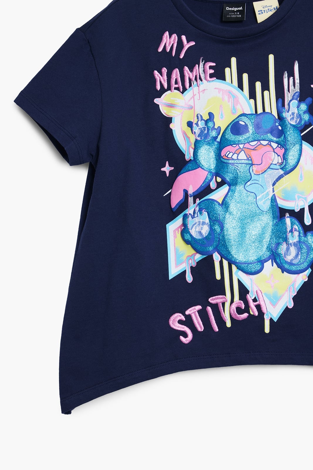 Футболка с коротким рукавом "My Name Stitch" Desigual, Blue/5000