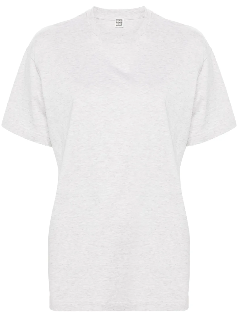 

Меланжевая футболка TOTEME, серый