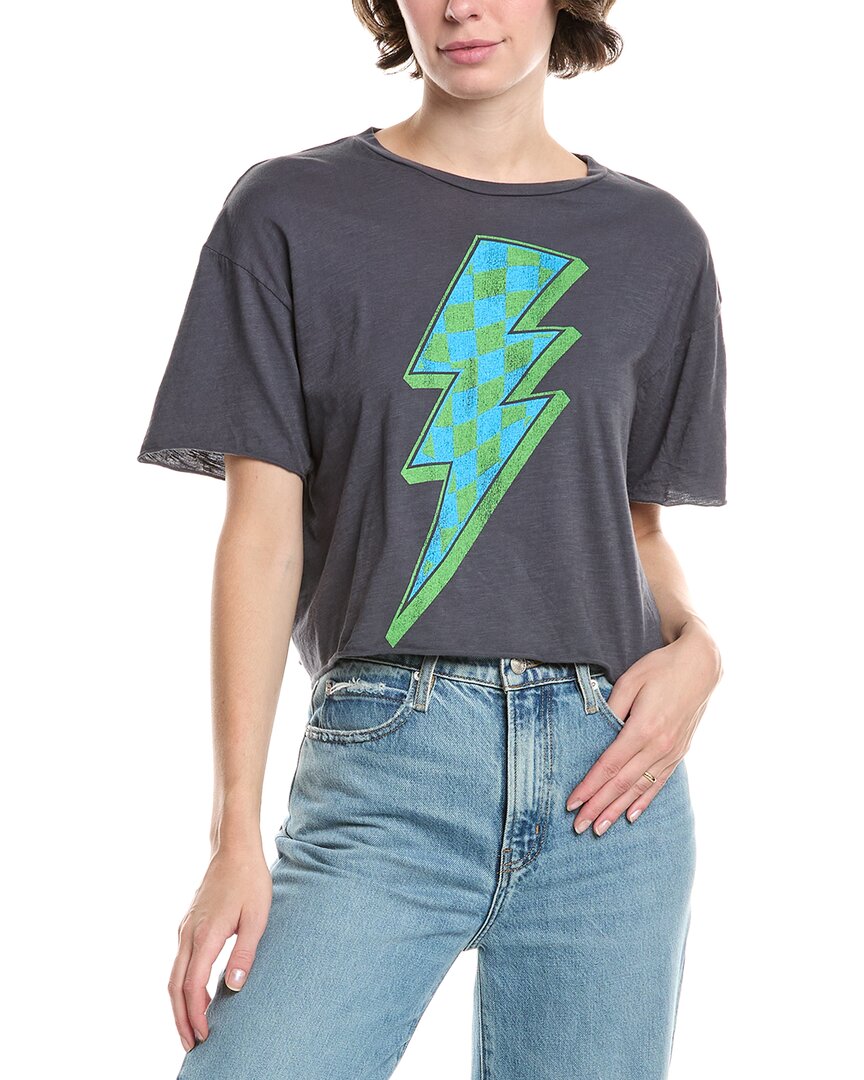 

Футболка Retro Brand в клетку с молнией укороченная Original Retrobrand, серый