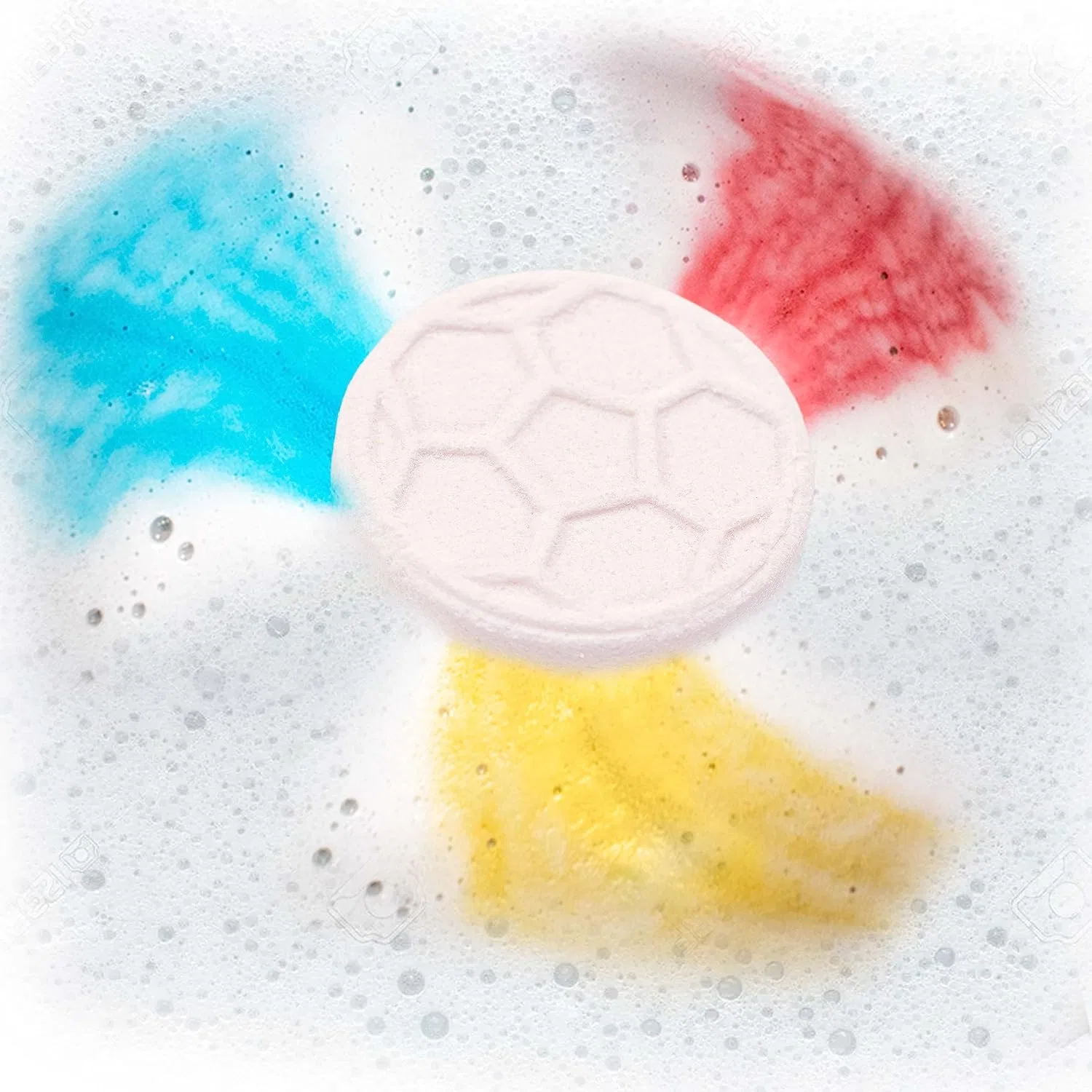 Детская бомбочка для ванны INKEE Foamy Football с ароматом попкорна Inkee — фото 3