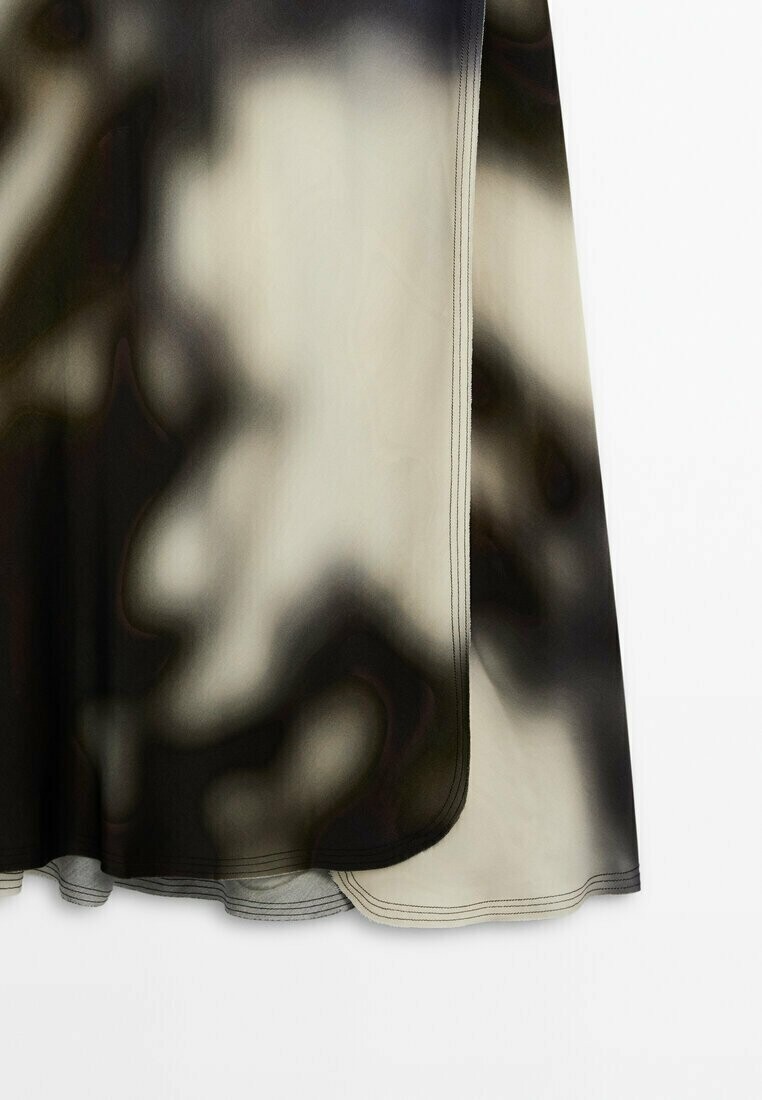 

Повседневное платье PRINTED MIDI Massimo Dutti, кремовый