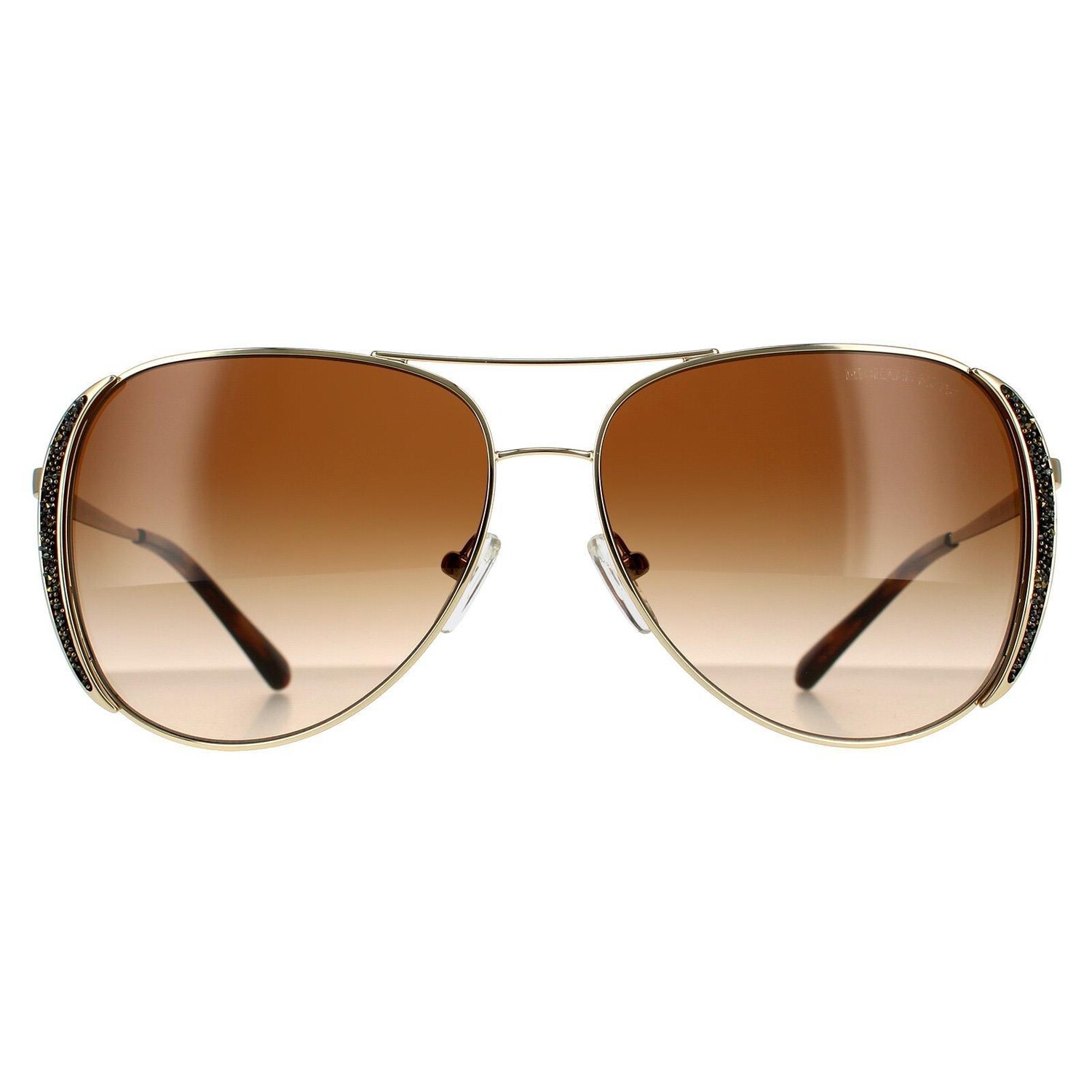 

Солнцезащитные очки Aviator светло-золотистого цвета с дымчатым градиентом Michael Kors, золото