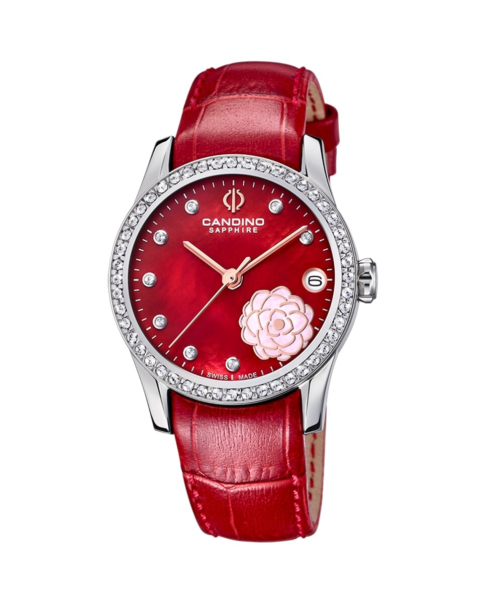 

C4721/2 Женские часы Newness из красной кожи Candino, красный