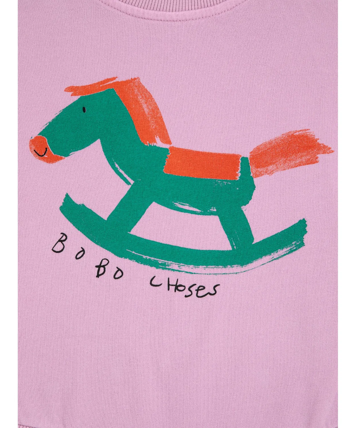 Детская толстовка-боди Rocking Horse, органический хлопок, лавандовый — фото 3