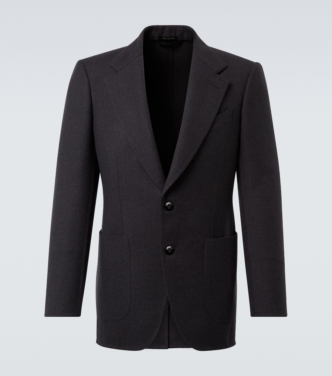 

Шерстяной и шёлковый блейзер Tom Ford, Grey Melange