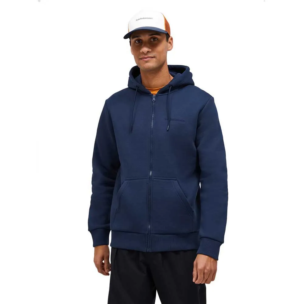 

Толстовка Peak Performance Original Small Logo full zip, синий