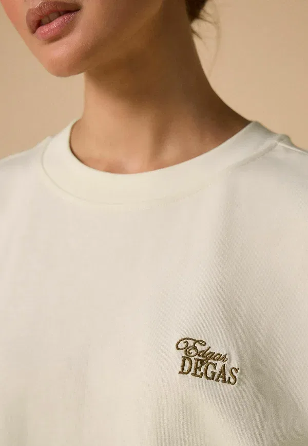 Футболка Regular fit oversized licence graphic t-shirt Next, цвет экрю — фото 4