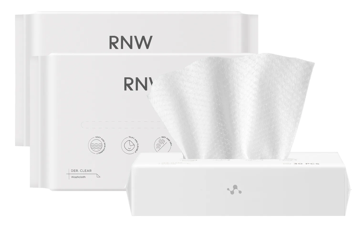 RNW Мягкие полотенца для лица, 3 шт, 3 Bag