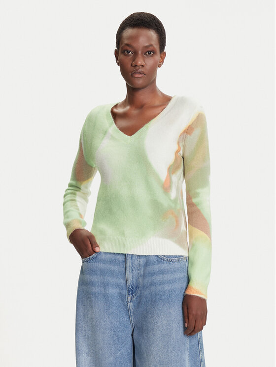 

Свитер regular fit Oulu 25WWJF13 Desigual, зелёный