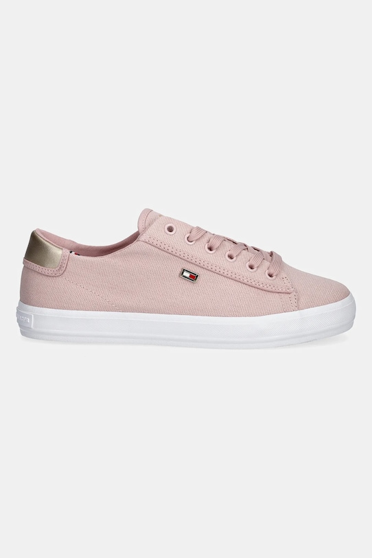 Кроссовки Vulc Canvas на шнурках Tommy Hilfiger, розовый — фото 2