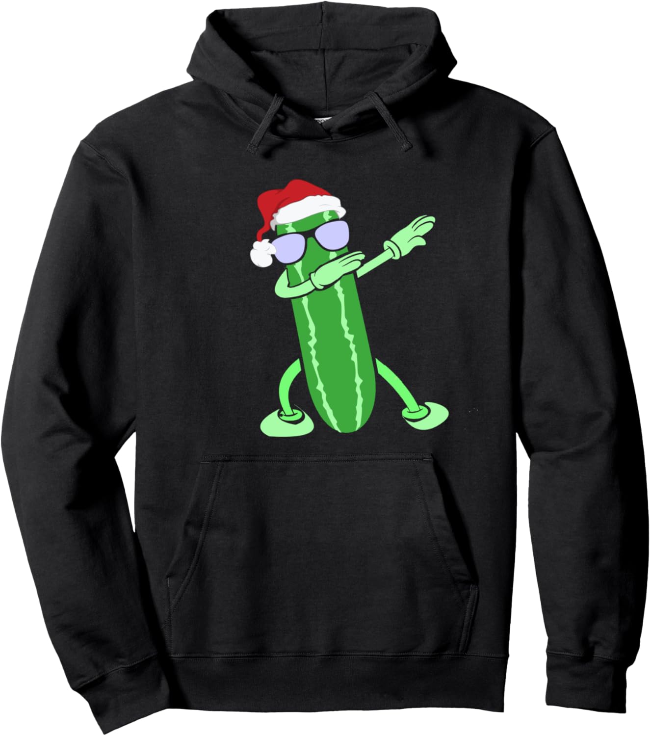 

Толстовка Pikurususantahattodansukyuuri aiko-ka kizzu otona Dabbing Santa Pickle Designs By Ellie, черный