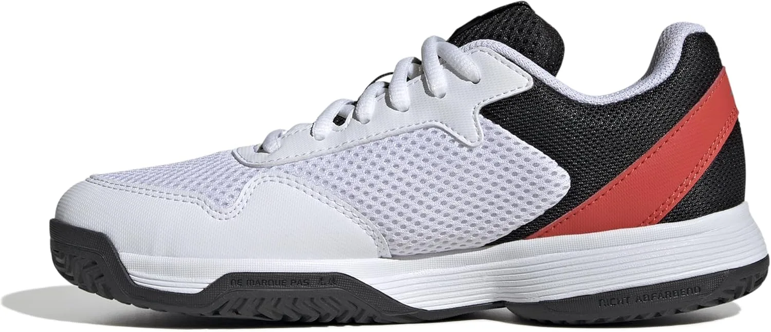 Детские теннисные кроссовки Courtflash унисекс для детей adidas, ярко-красный