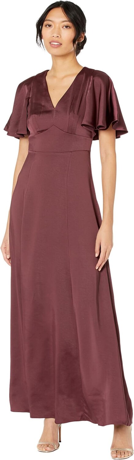 

Атласное платье макси Immax Ted Baker, цвет Deep Purple