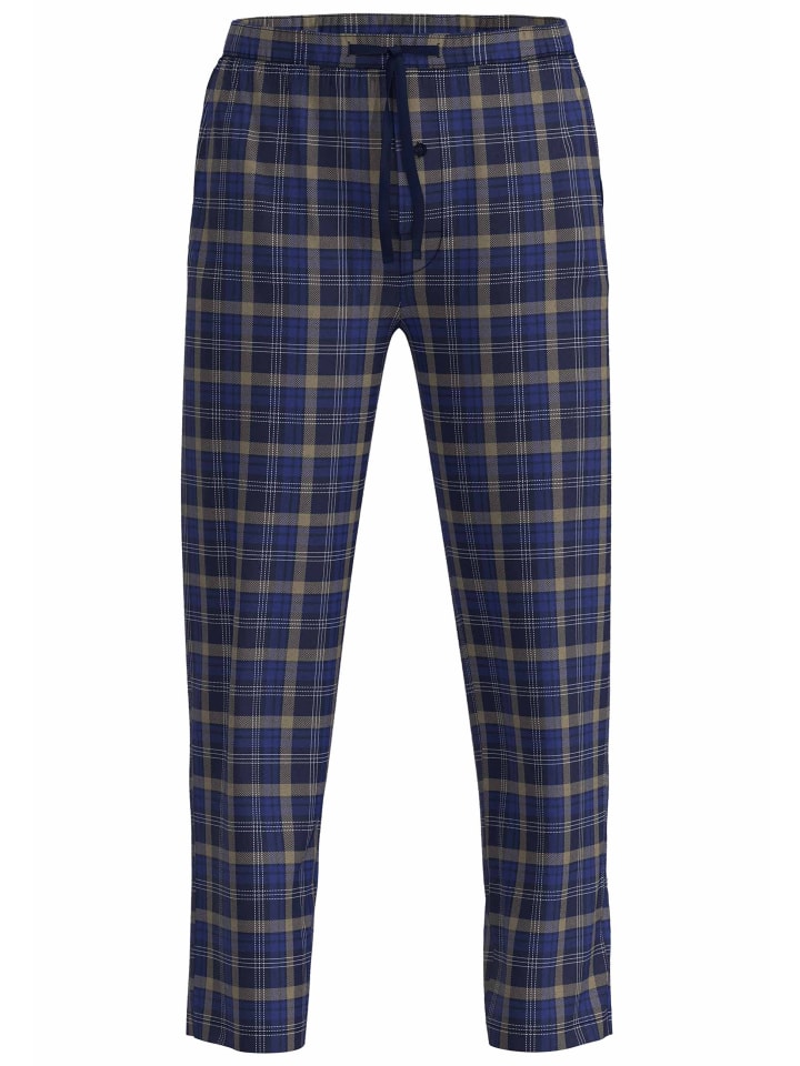 

Götzburg Длинные брюки Kos в сине-средней клетке