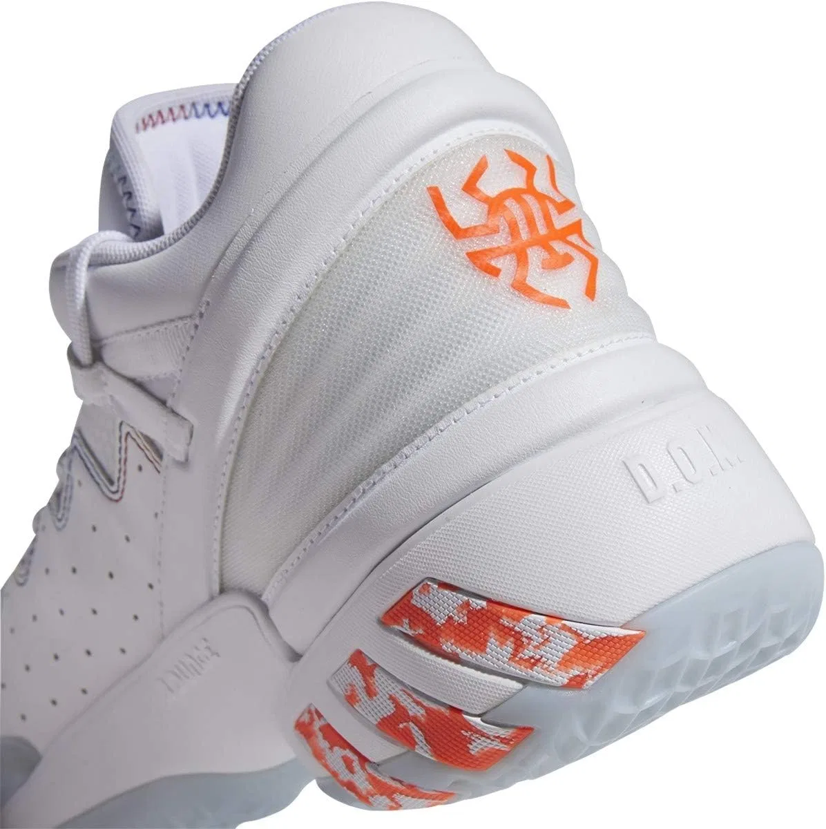 Кроссовки Adidas Don Issue 2 для игры в помещении, белый/красный — фото 2