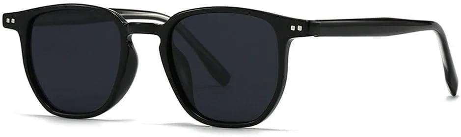 

Мужские солнцезащитные очки квадратной формы, модные солнцезащитные очки UV400, ретро-очки с заклепками, женские солнцезащитные очки зеленого цвета SKFGNX, Black Grey