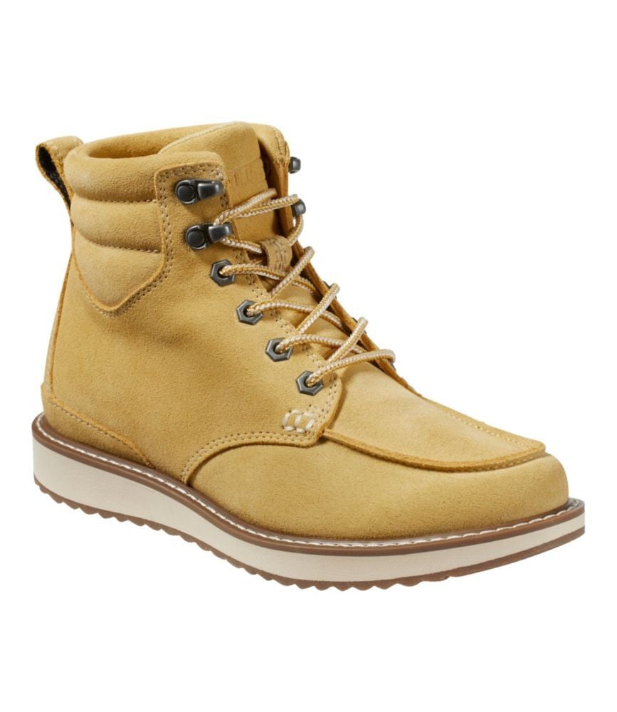 Женские светло-золотистые замшевые ботинки LLBean Stonington Chukka с мок-носком JOBB1240 L.L. Bean, коричневый